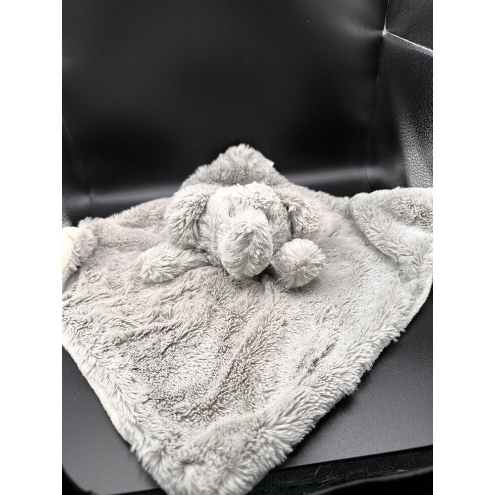 Kellytoy Elephant Security Blanket Grey Plush Baby Lovey Rattle‎ Toy Embroider-2